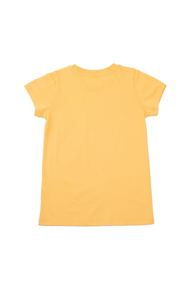 Girls Broderie Pocket With Embroidery T-Shirt