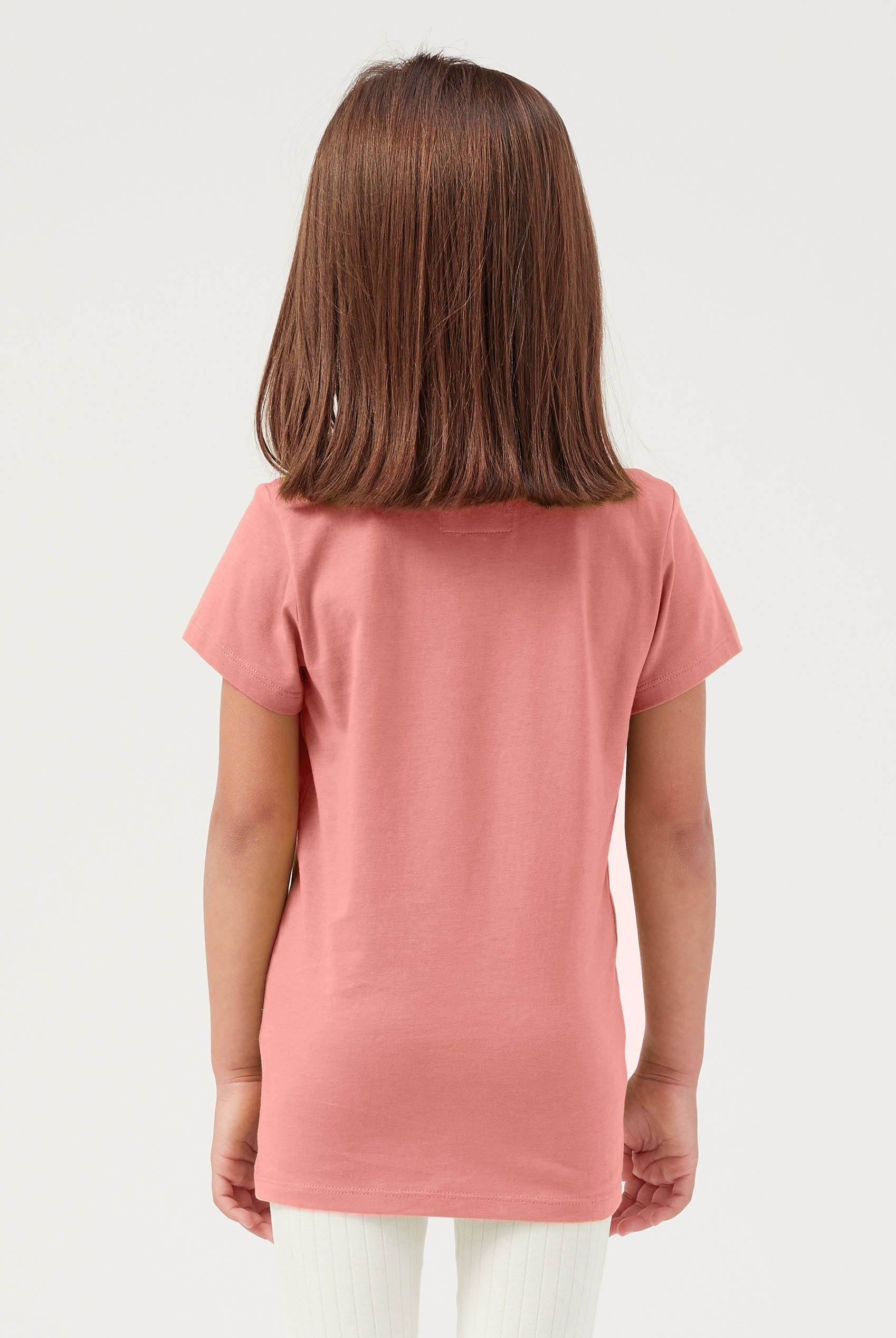 Girls Broderie Pocket With Embroidery T-Shirt