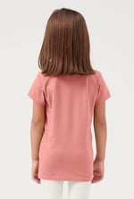 Girls Broderie Pocket With Embroidery T-Shirt