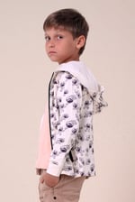 Boys Printed Zipper Hoodie ( 12/18mths-7yrs)
