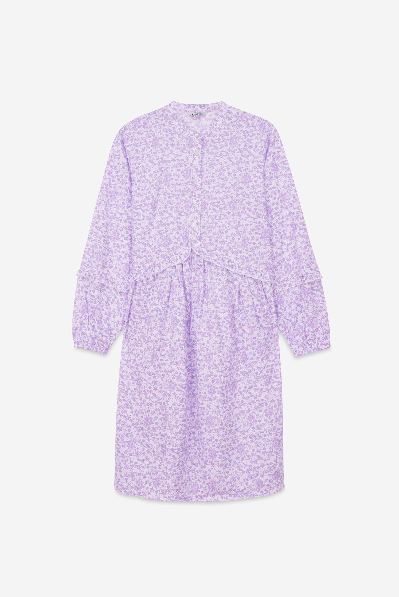 Womens Ditsy Print Mini Tiered Dress
