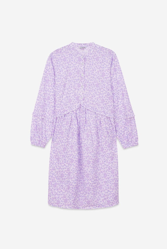 Womens Ditsy Print Mini Tiered Dress