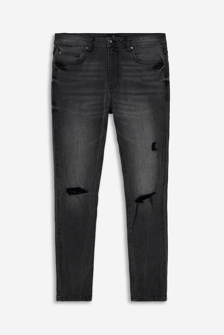 Black Enorsia Washed Skinny Fit Jeans