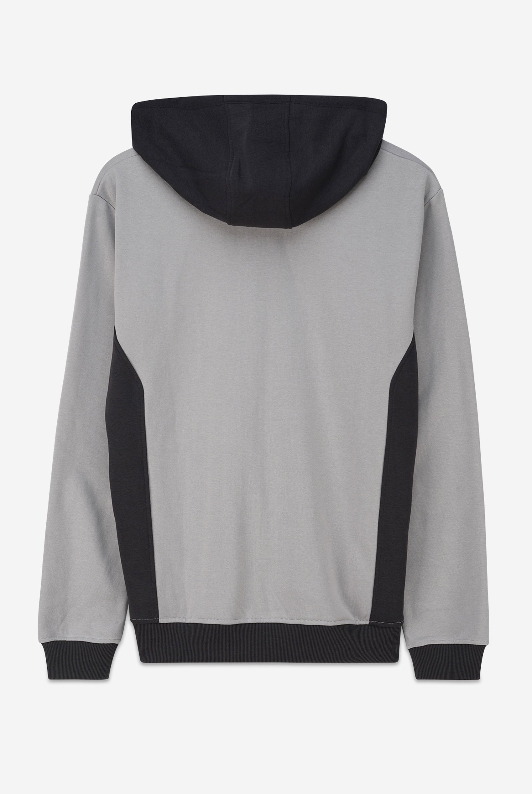 Mens Flock Print Overhead Hoodie