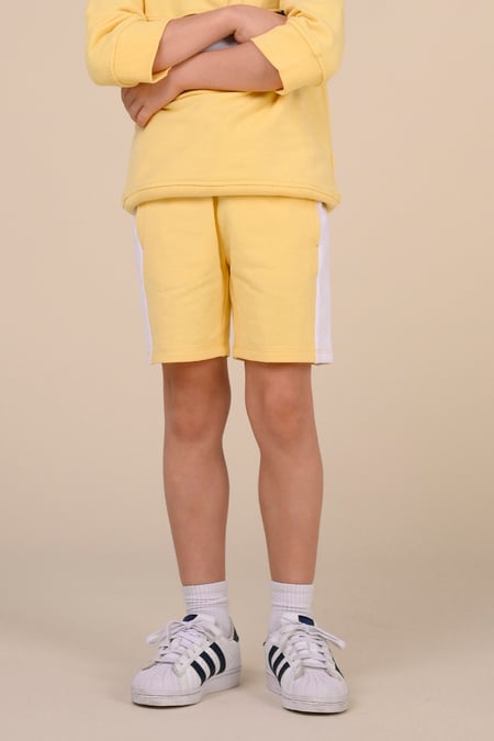 Boys White Cut & Sew Shorts ( 6yrs-11yrs)