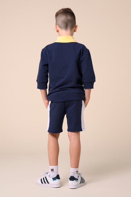 Boys Navy Cut & Sew Shorts ( 6yrs-11yrs)