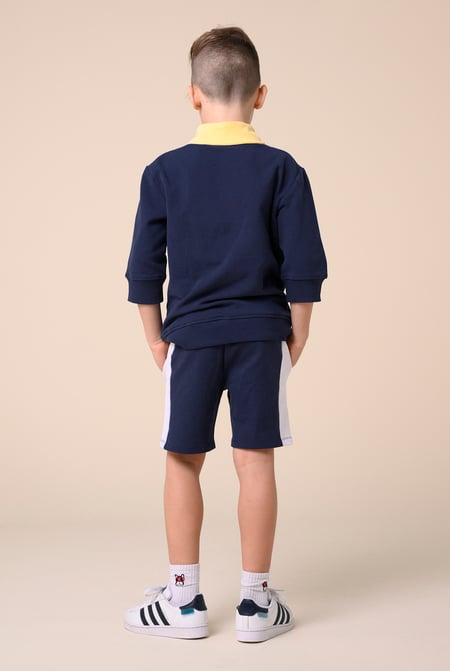 Boys Navy Cut & Sew Shorts ( 6yrs-11yrs)