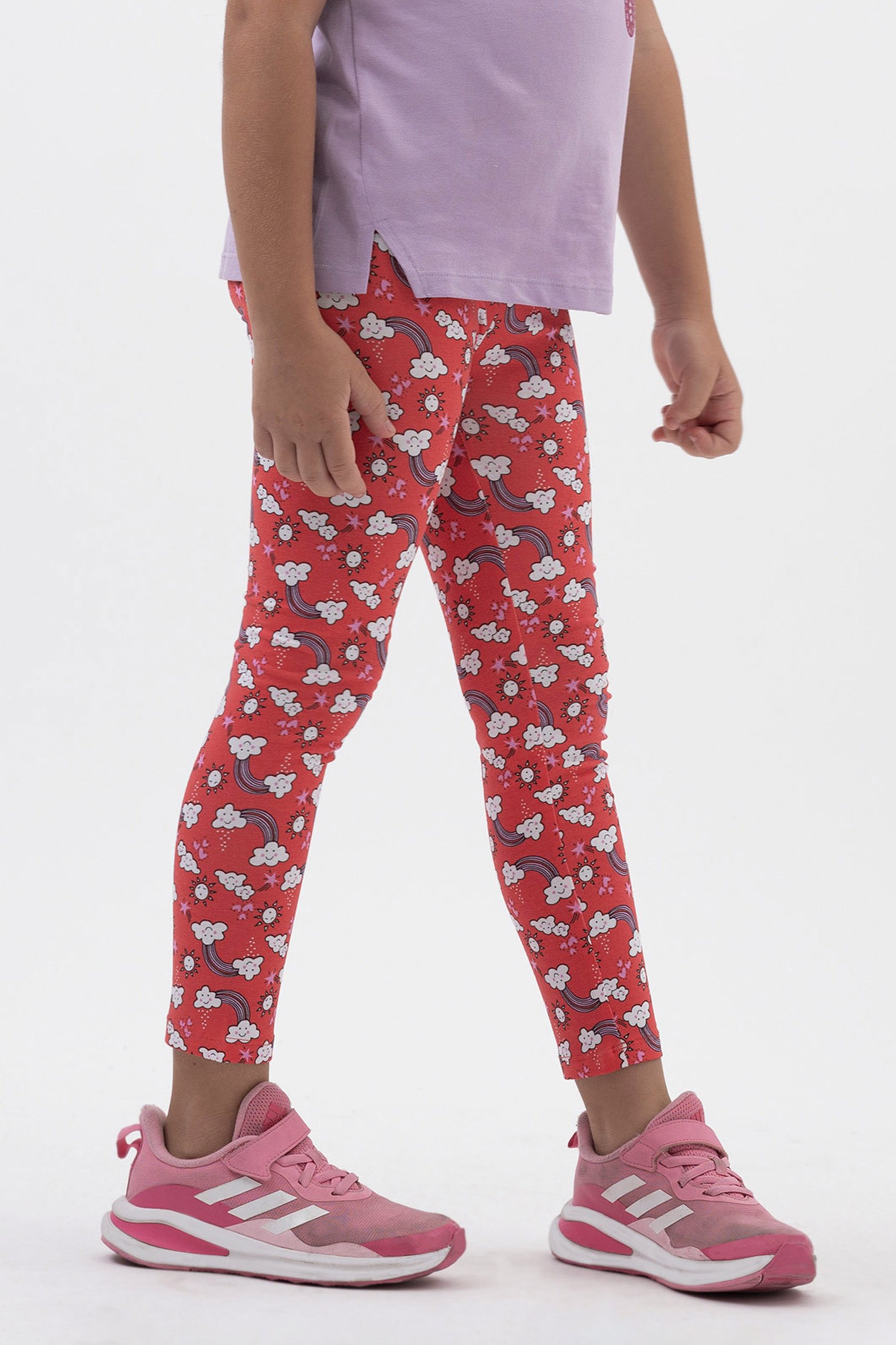 Girls Printed Jersey Leggings