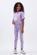 Girls Printed Jersey Leggings