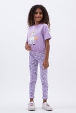 Girls Printed Jersey Leggings