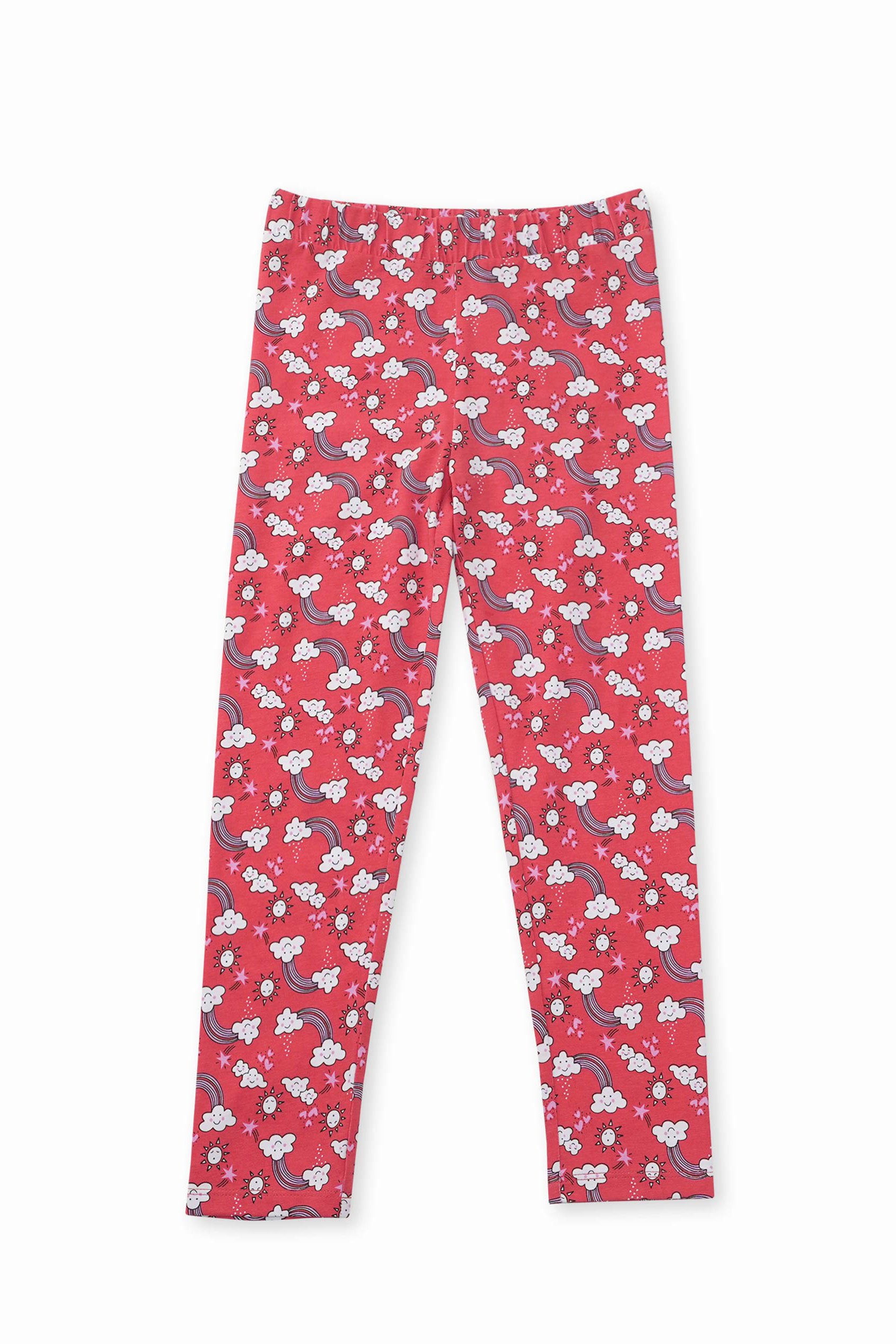 Girls Printed Jersey Leggings