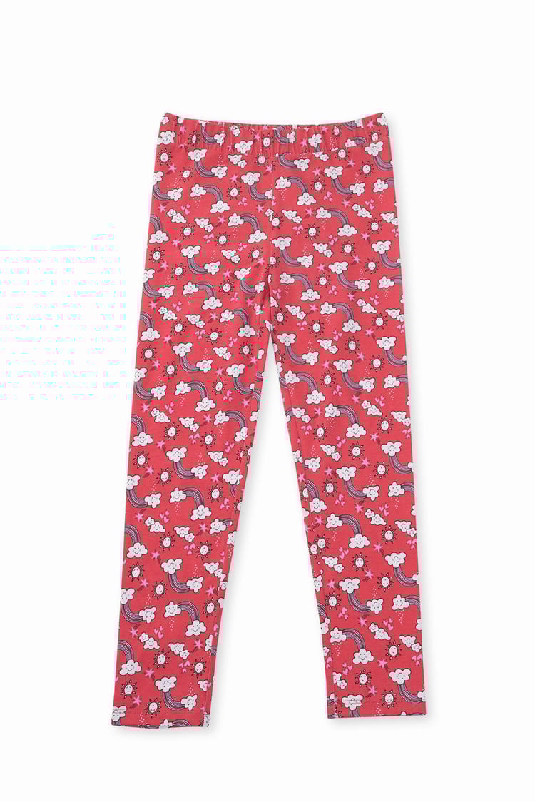 Girls Printed Jersey Leggings
