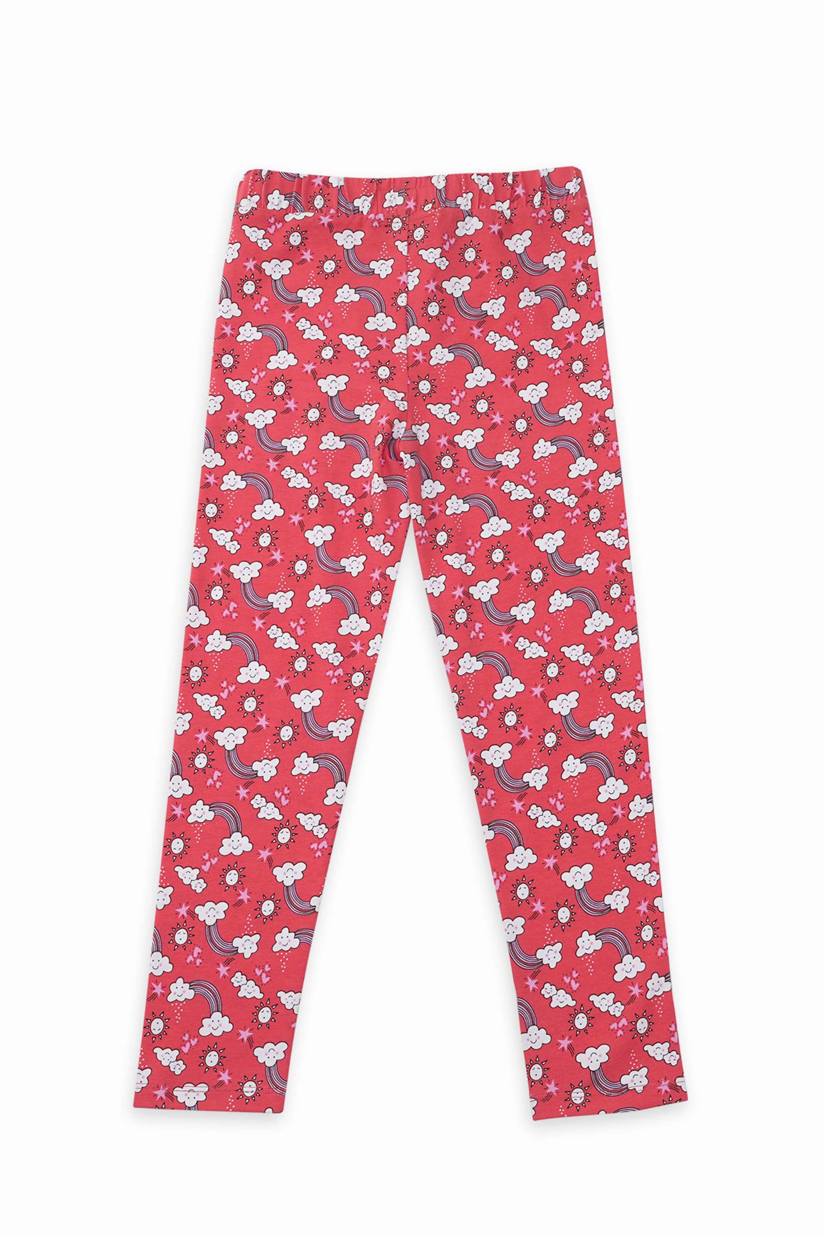 Girls Printed Jersey Leggings