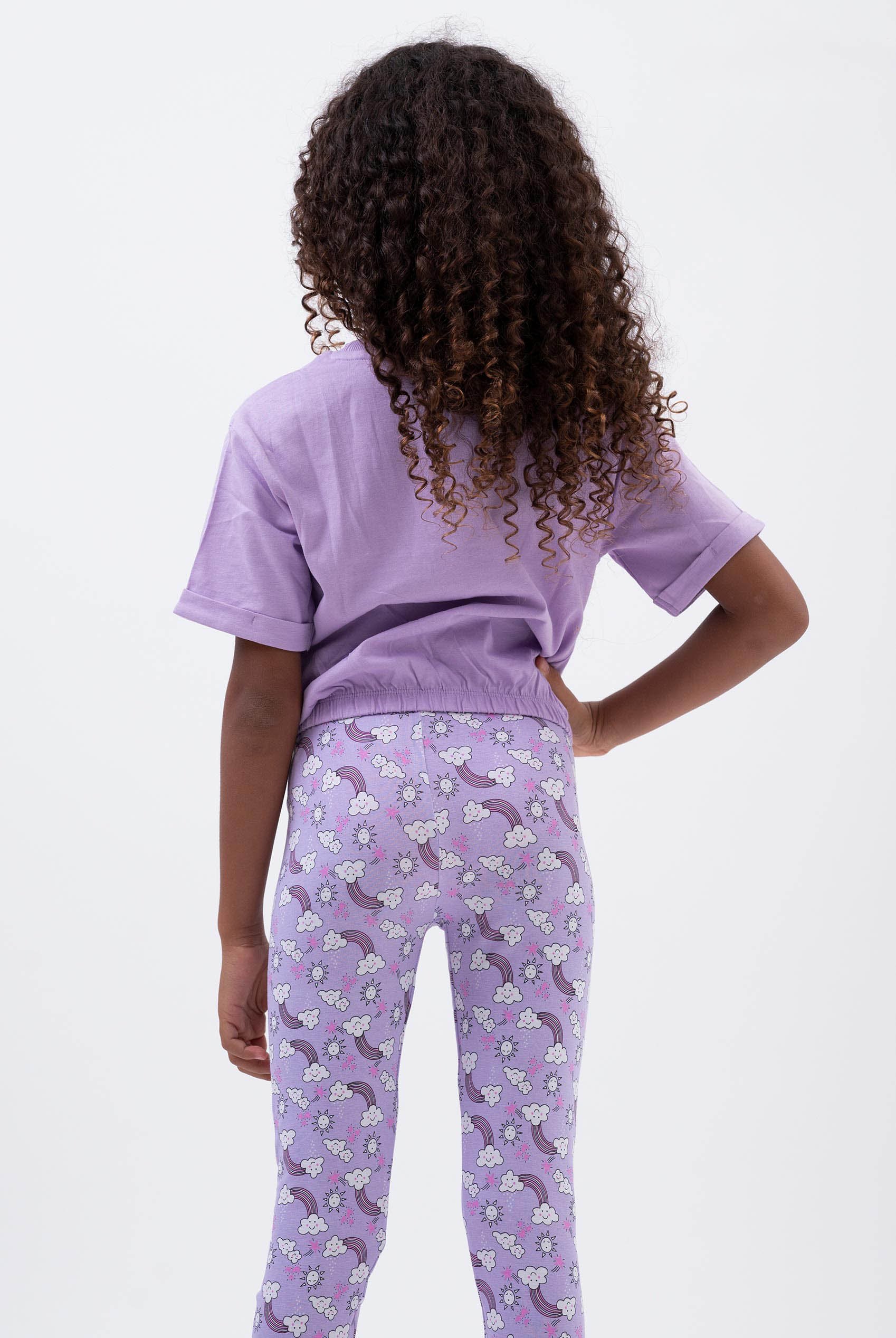 Girls Printed Jersey Leggings
