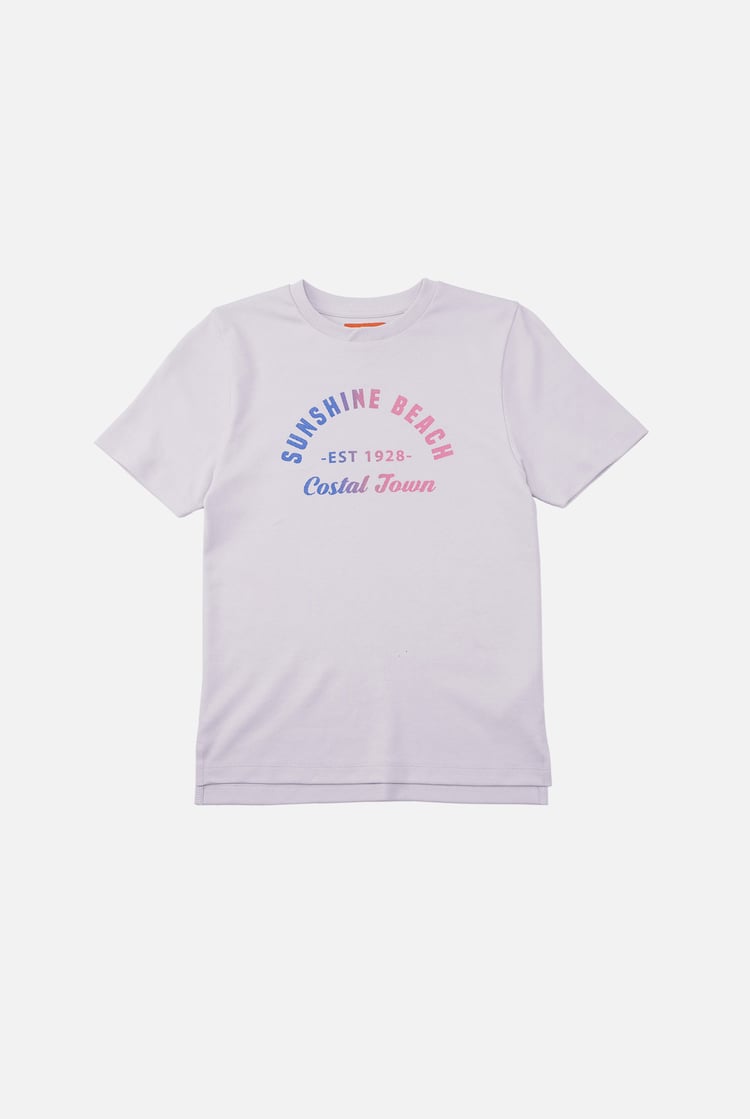 Two-Toned Printed T-Shirt And Shorts Set