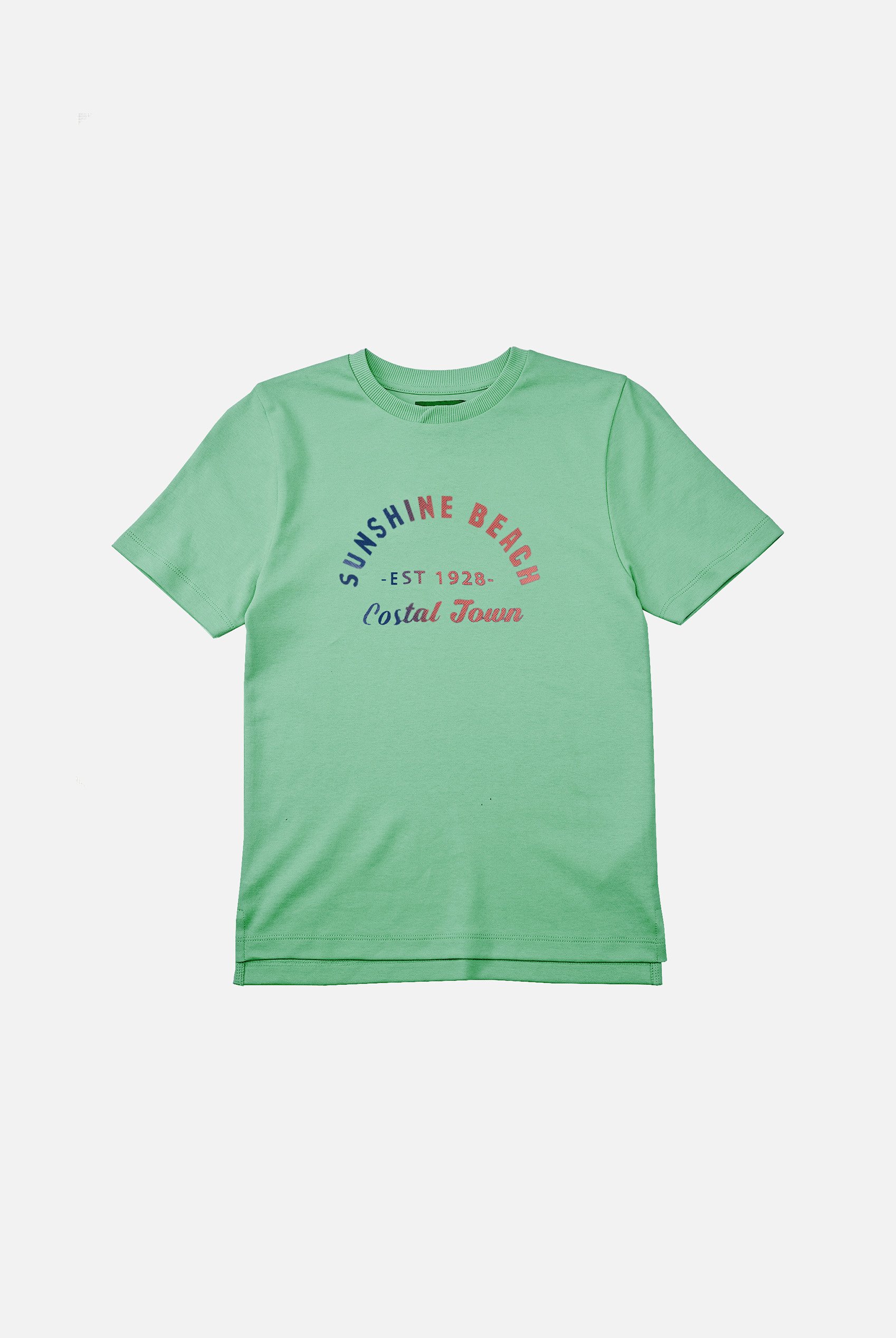 Two-Toned Printed T-Shirt And Shorts Set