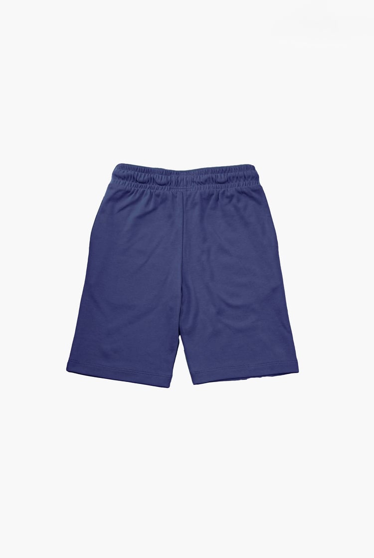 Two-Toned Printed T-Shirt And Shorts Set