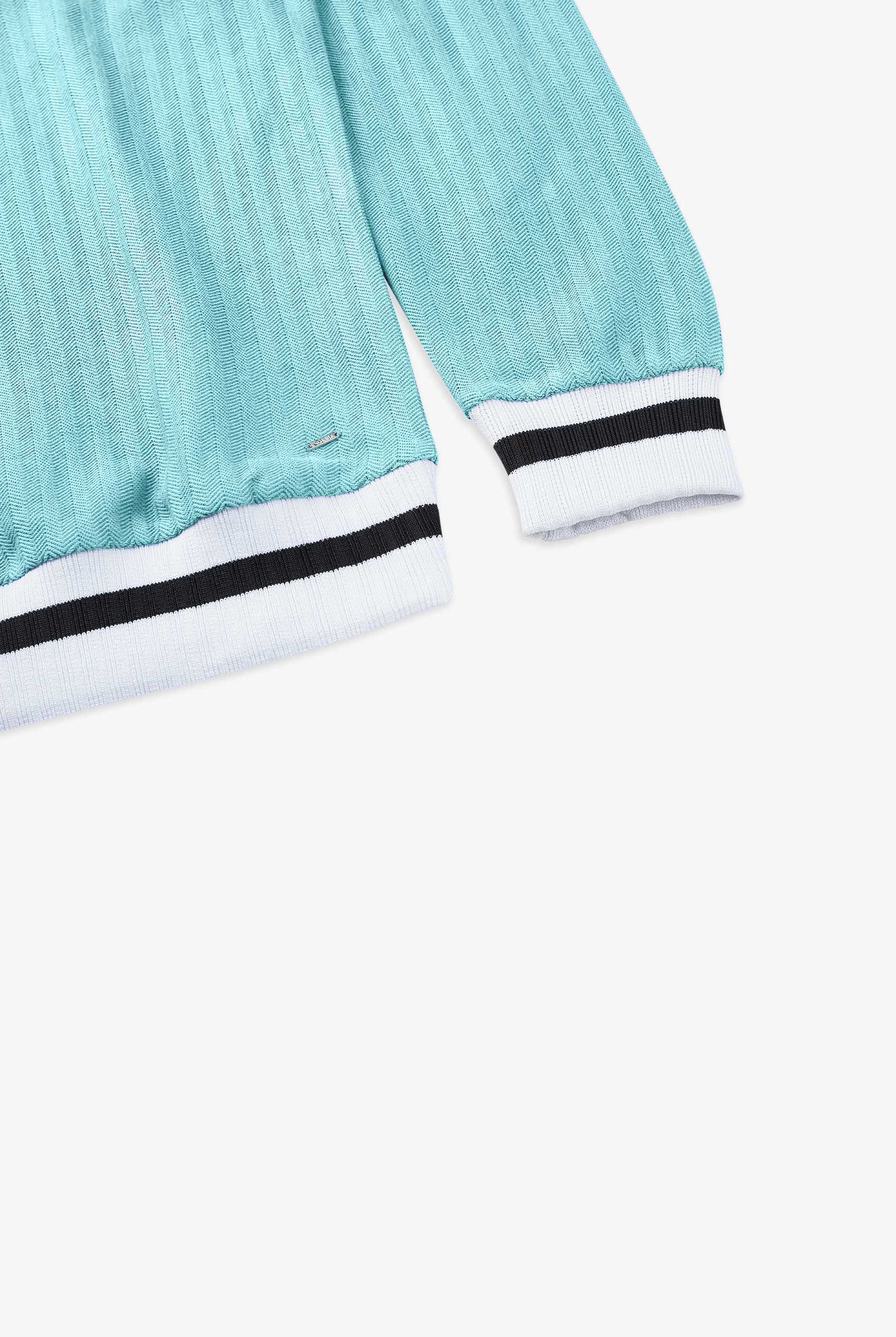 Womens V-Neck Stripe Detail Pullover