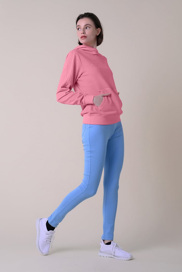 Womens Front Embroidery Hoodie