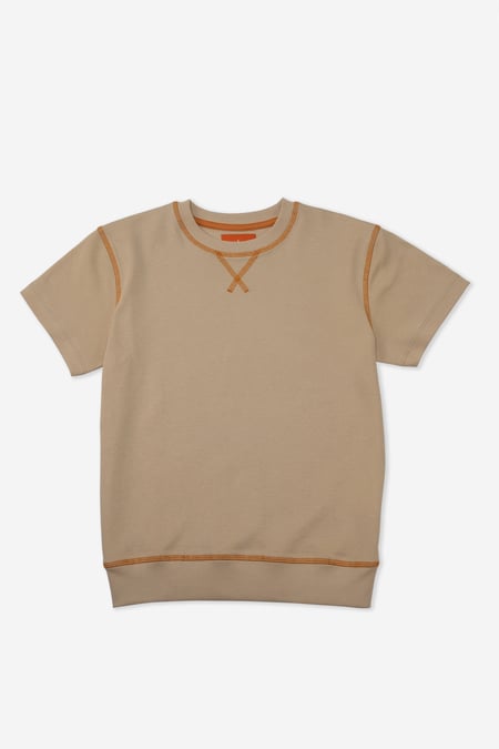 Cream Drop Shoulder T-Shirt And Cargo Shorts Set