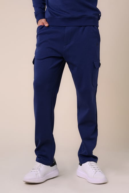 Mens Green Slim Fit Cargo Trouser