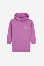 Smile Embroidery Longline Hoodie  (2yrs-9yrs)