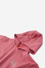 Smile Embroidery Longline Hoodie  (2yrs-9yrs)