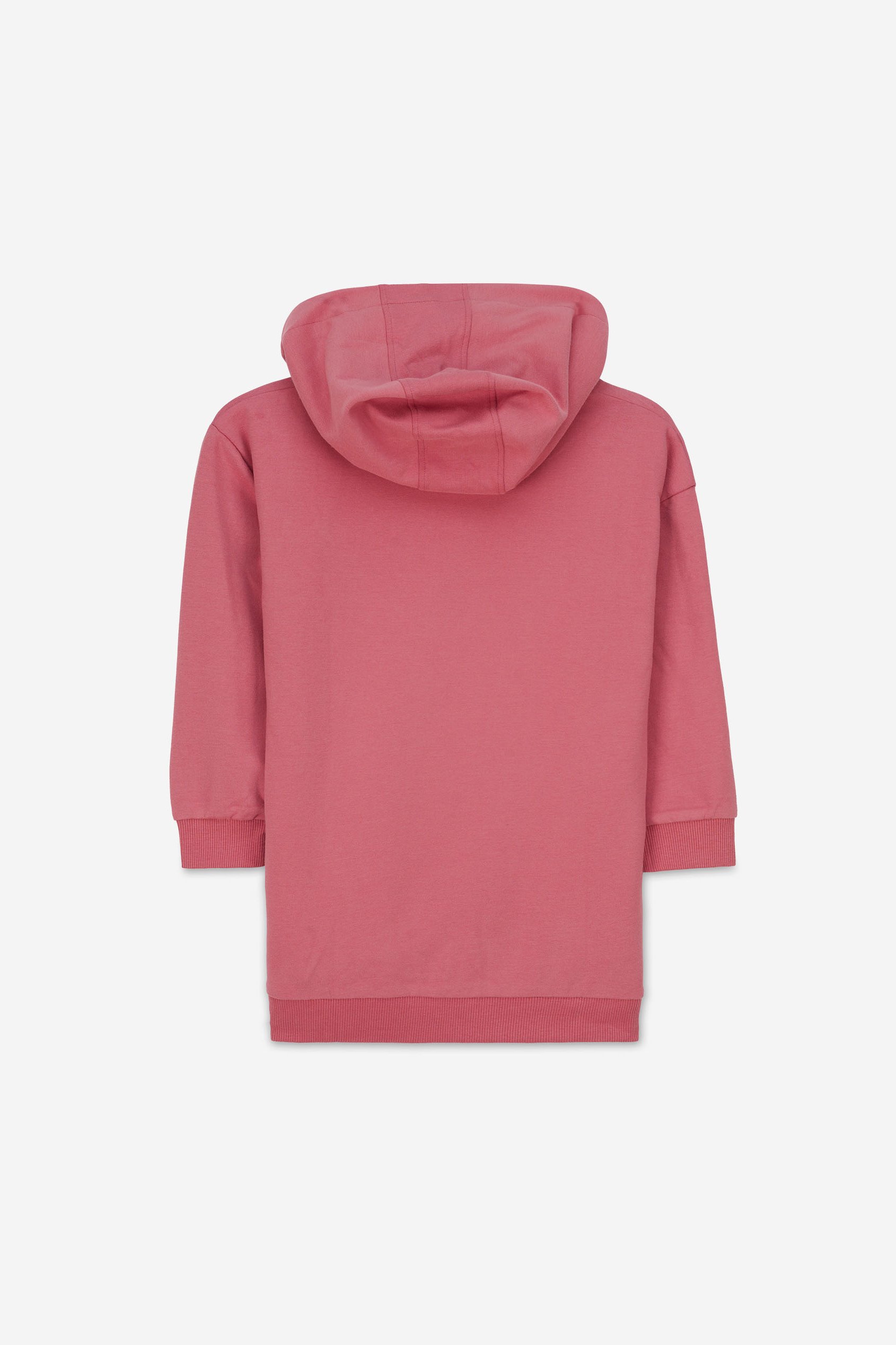 Smile Embroidery Longline Hoodie  (2yrs-9yrs)