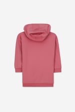 Smile Embroidery Longline Hoodie  (2yrs-9yrs)