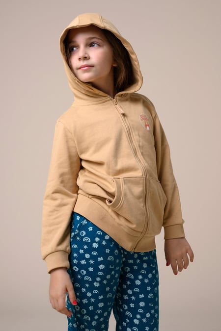 Girls Black Let It Snow Hoodie  (2yrs-9yrs)
