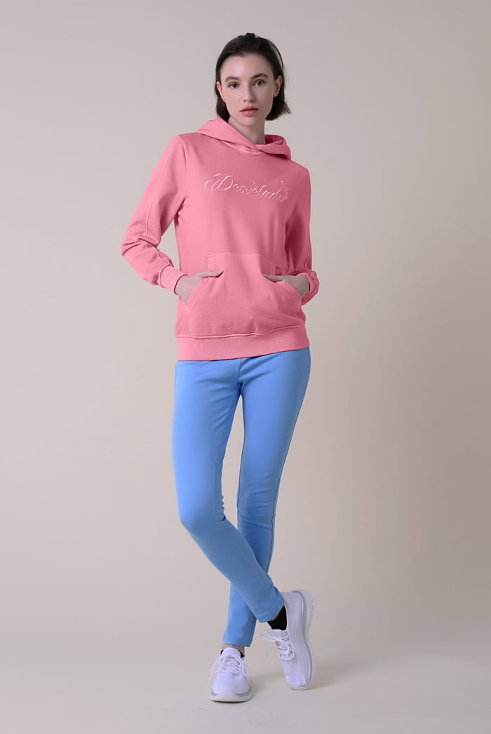 Womens Front Embroidery Hoodie
