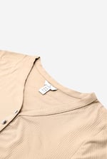 Womens Front Slit Ribbed Midi Dress