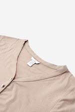 Womens Front Slit Ribbed Midi Dress