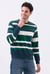 Mens Classic Print Stripe Sweatshirt