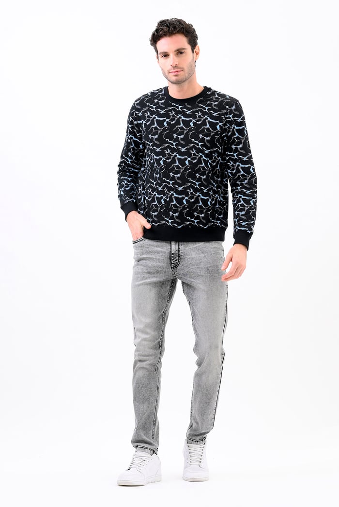 Mens Crack Print Sweatshirt