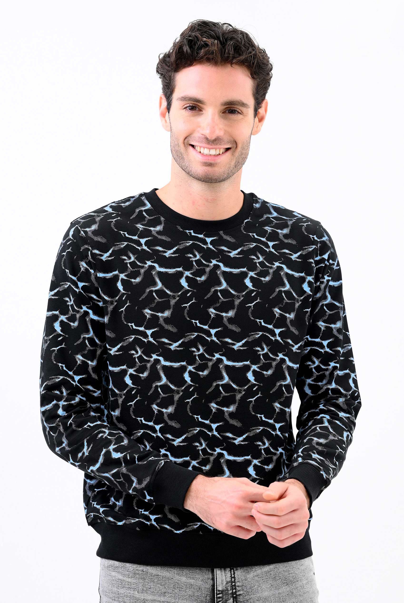 Mens Crack Print Sweatshirt
