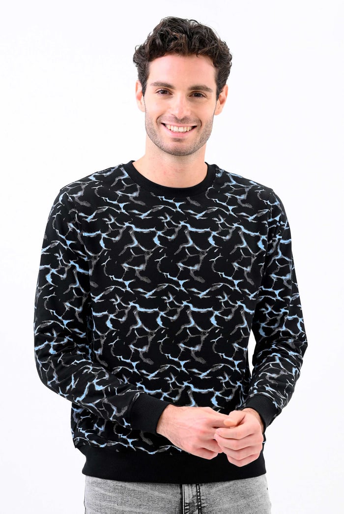 Mens Crack Print Sweatshirt