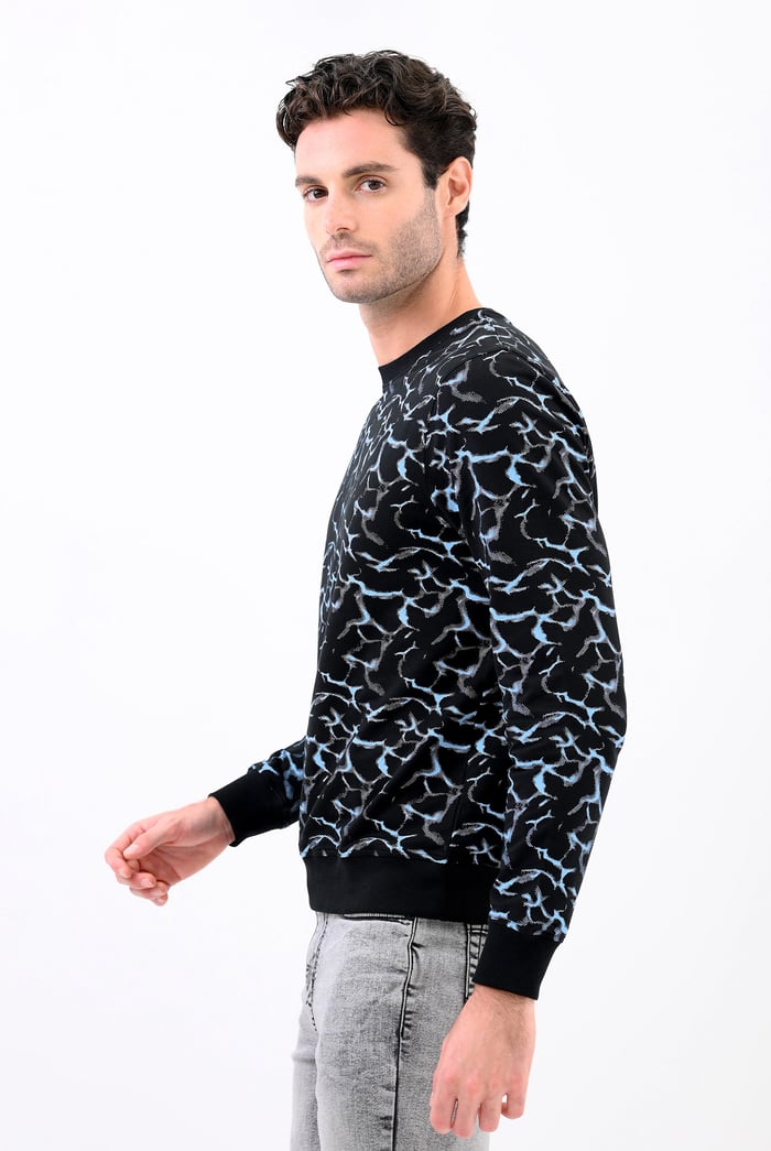 Mens Crack Print Sweatshirt