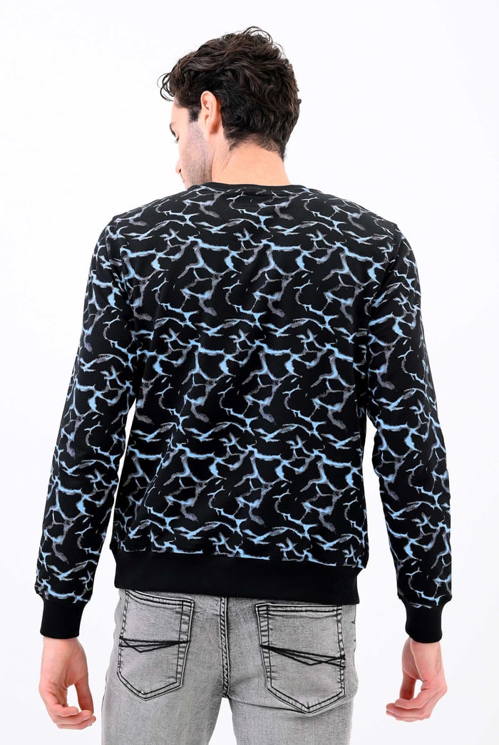 Mens Crack Print Sweatshirt