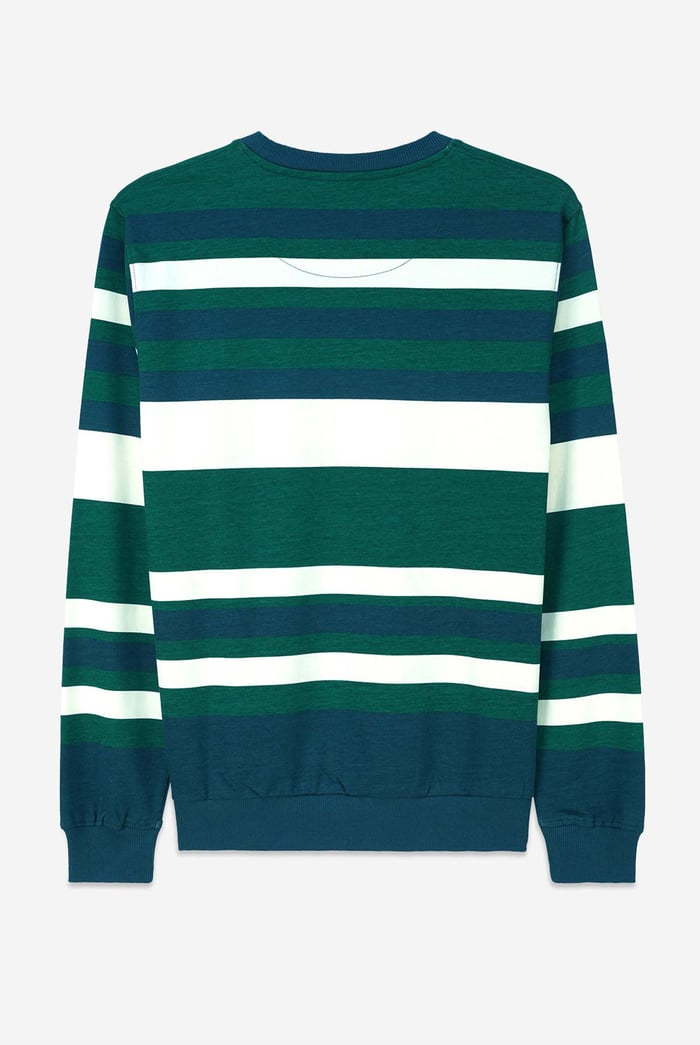Mens Classic Print Stripe Sweatshirt