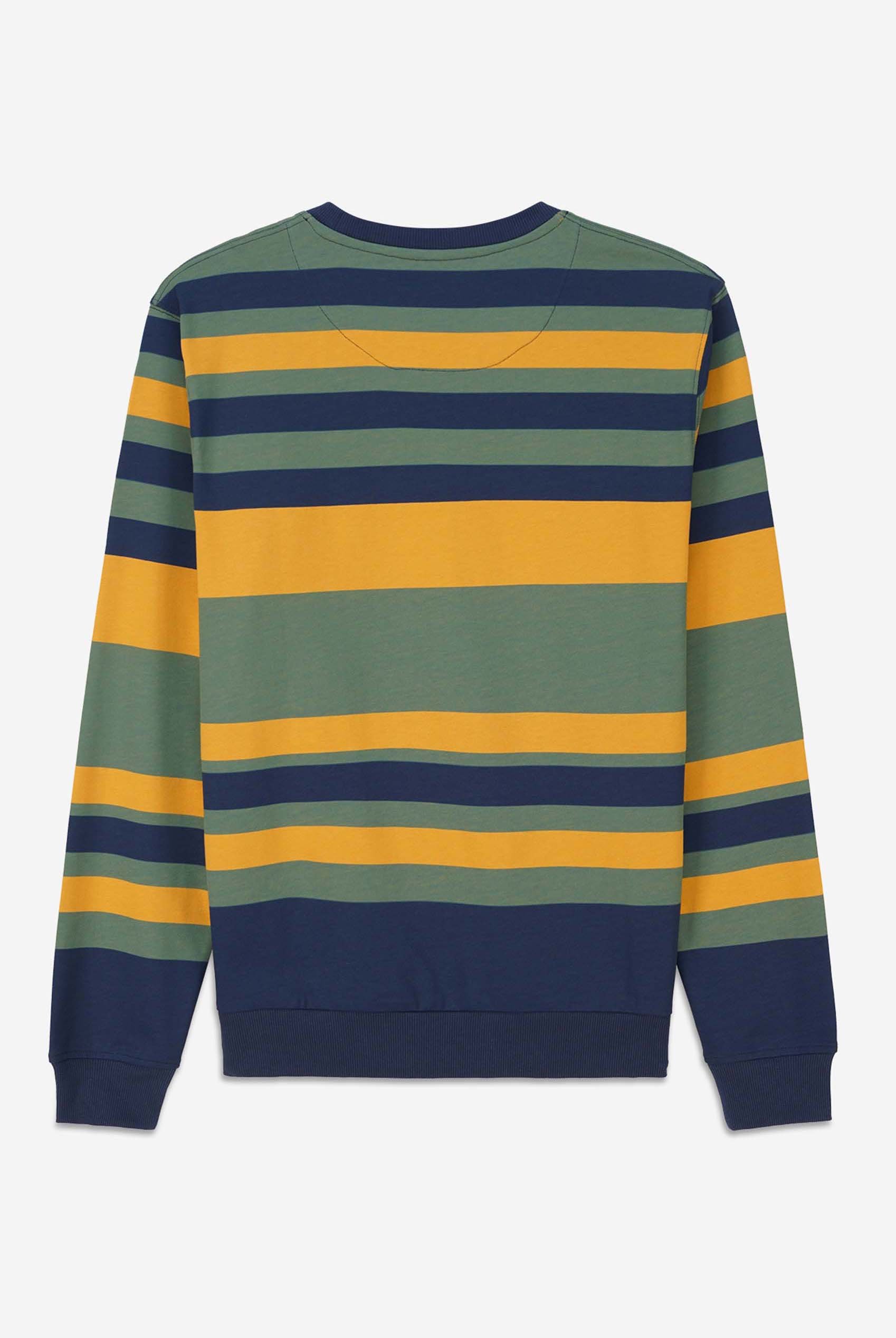 Mens Classic Print Stripe Sweatshirt