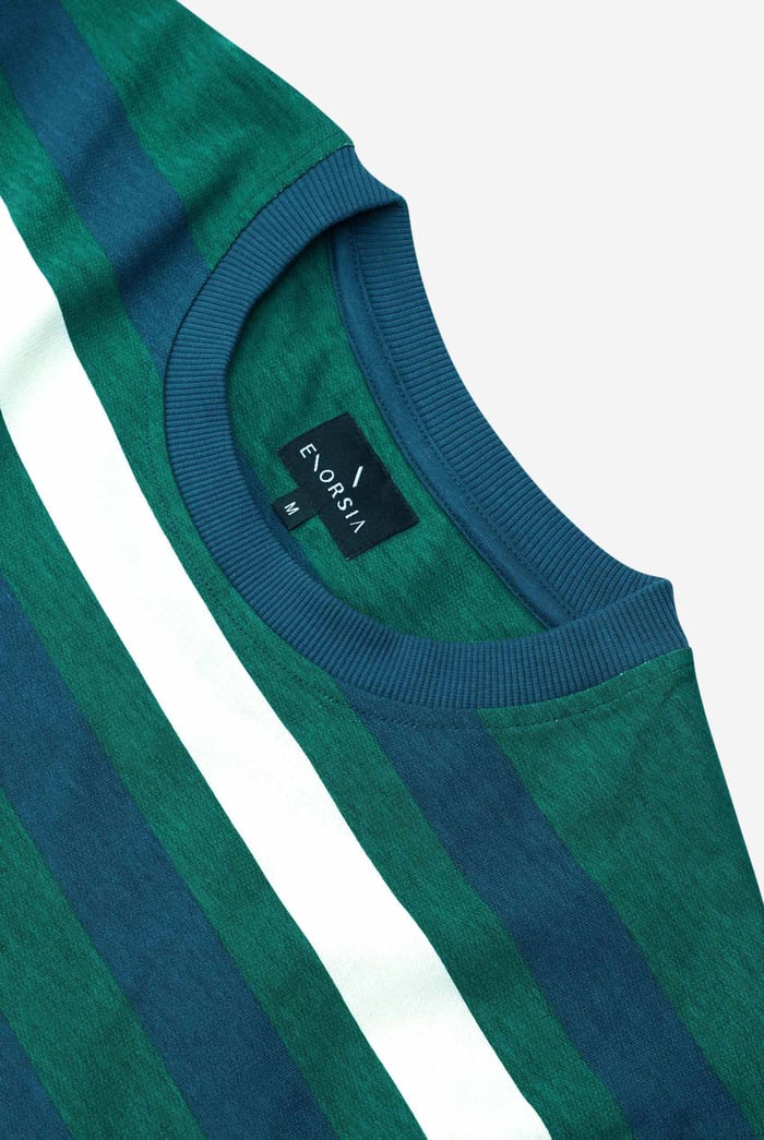 Mens Classic Print Stripe Sweatshirt
