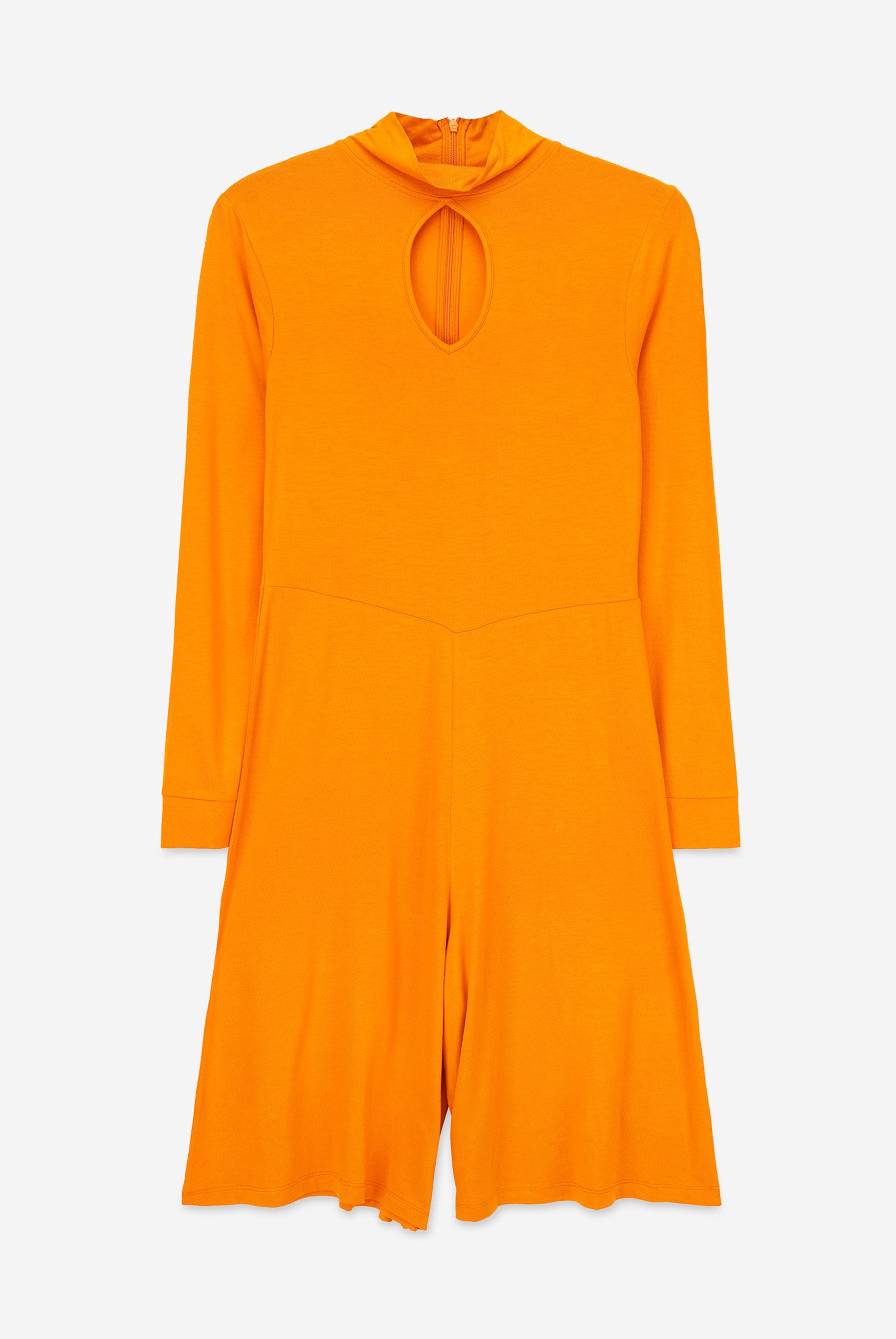 Womens High Neck Long Sleeve Playsuit