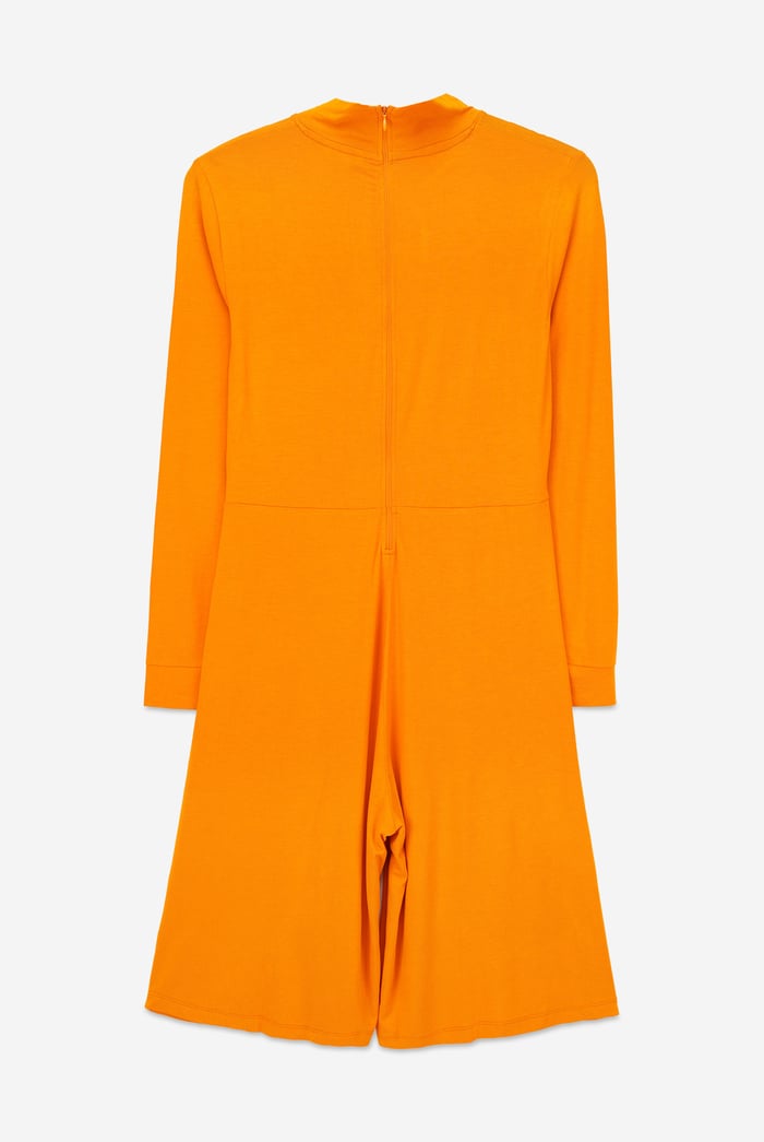 Womens High Neck Long Sleeve Playsuit