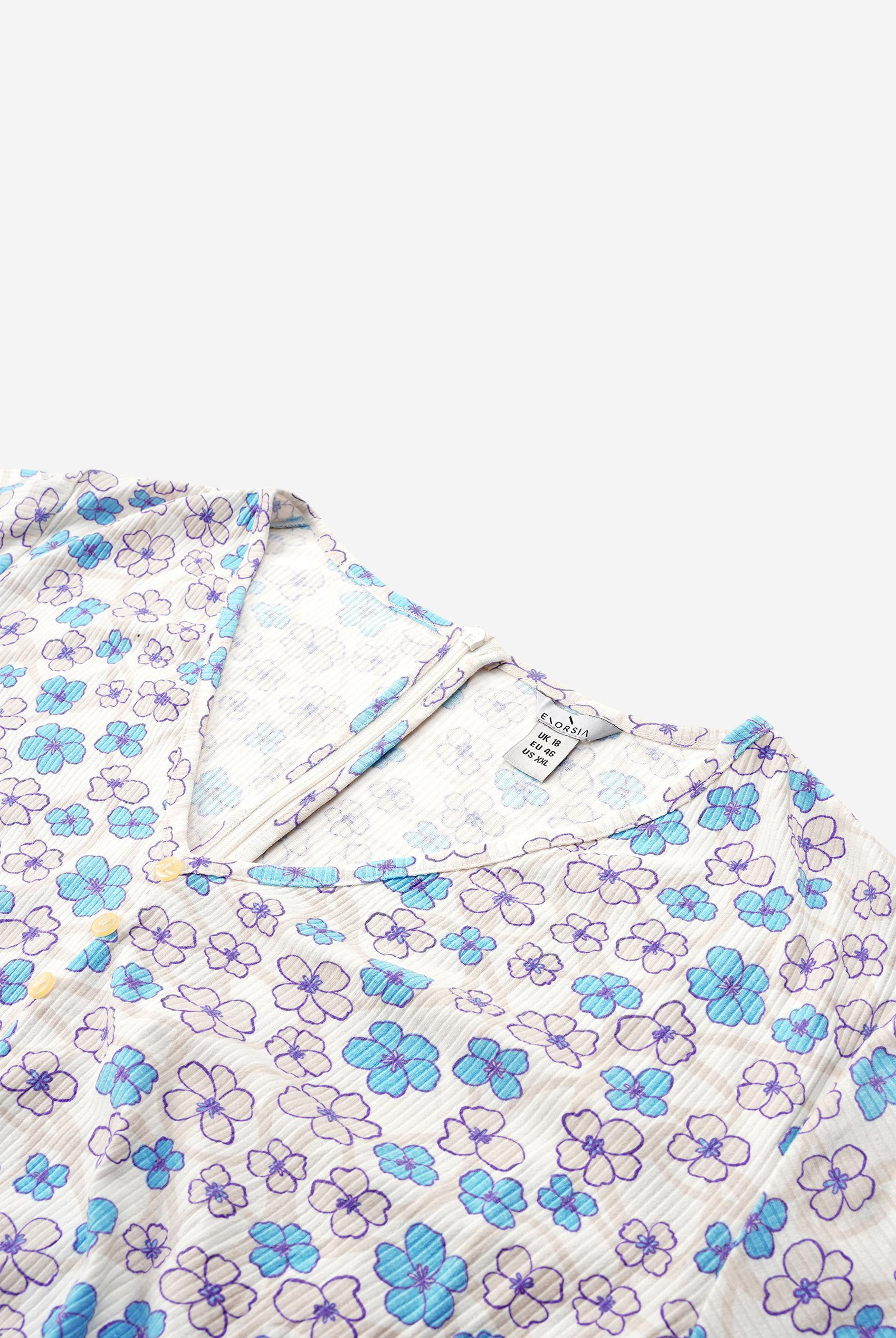Womens Daisy Floral Print Ribbed Playsuit