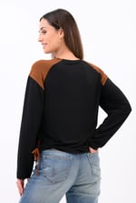 Womens Colour Block Raglan Sleeve Tops