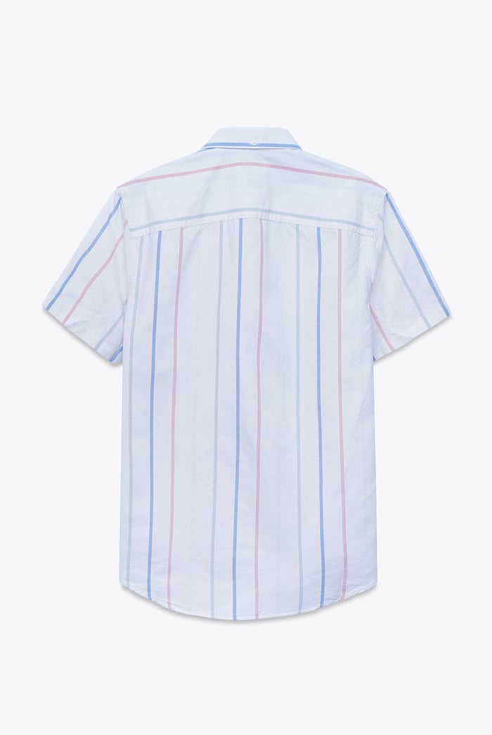 Stripe Short Sleeve Oxfrod Shirt
