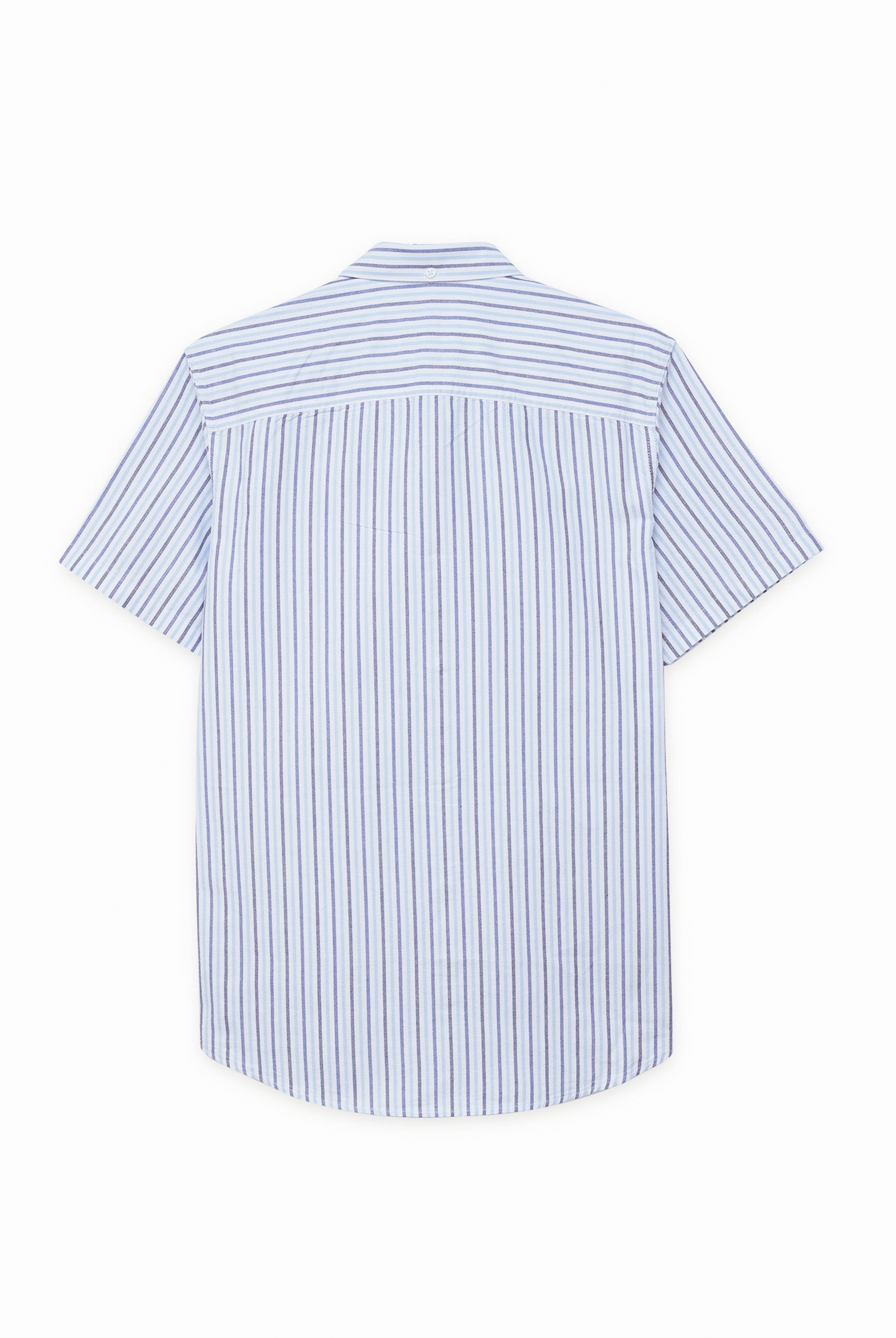 Stripe Short Sleeve Oxfrod Shirt