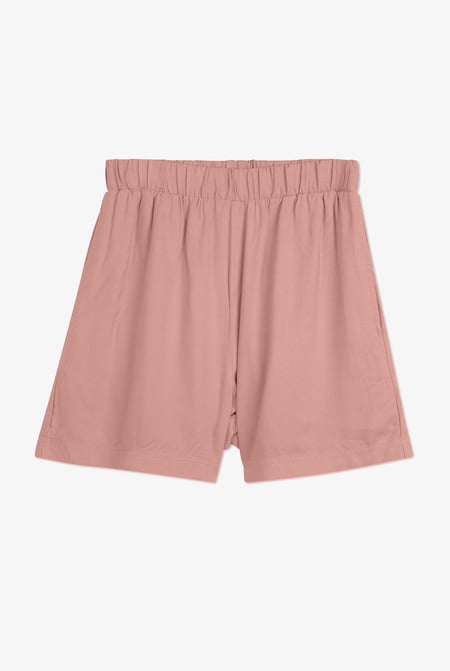 Green Elasticated Viscose Shorts
