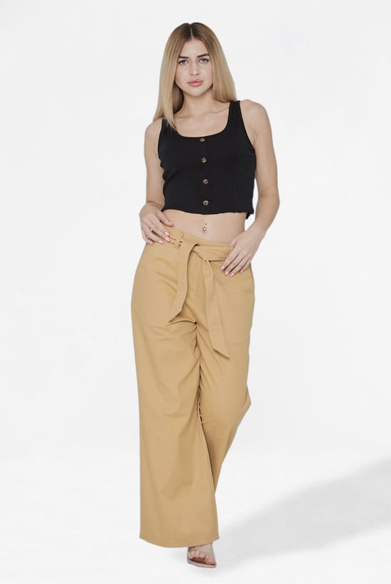 Comfort Stretch Wide Leg Trousers